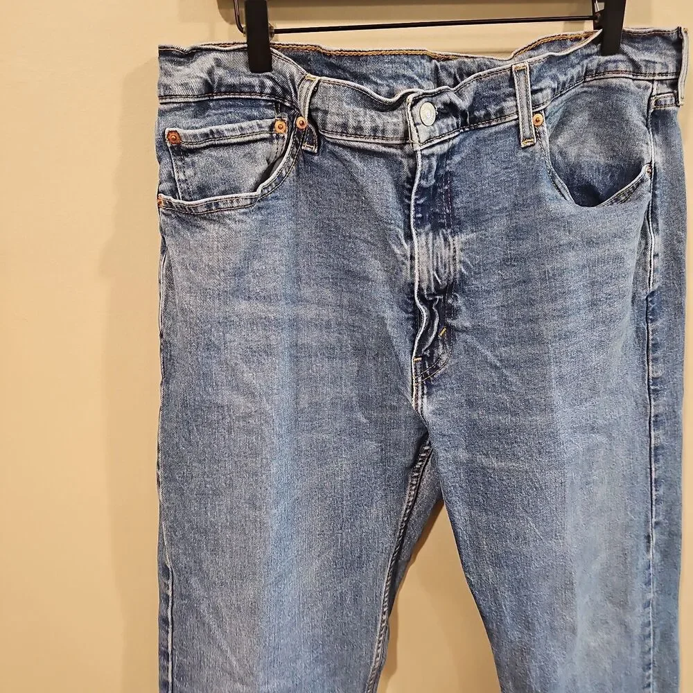 Levi's 505 Jeans Men's 40x32 Blue Denim Cotton Blend Straight Fit Casual Pants